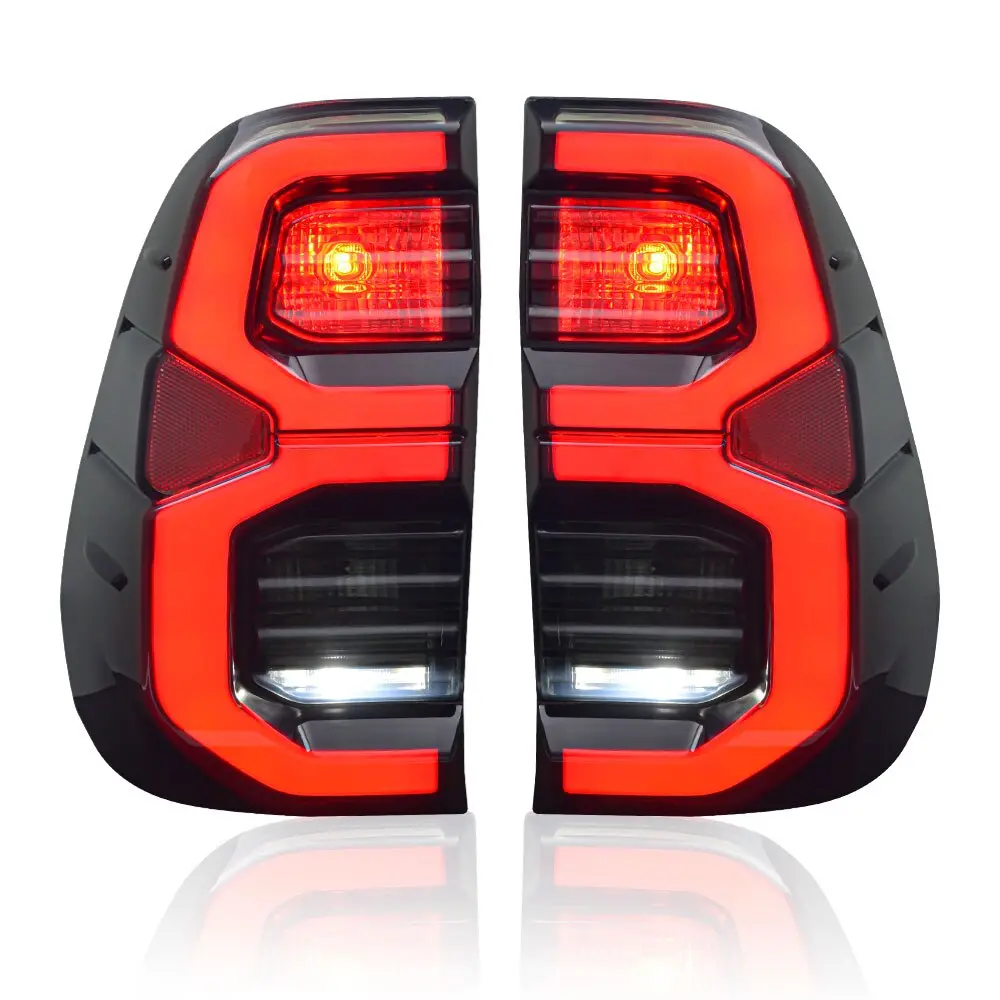 Led Tail-Lights Suitable For Toyota Hilux 2015 - Now | Blacked Out V3 1