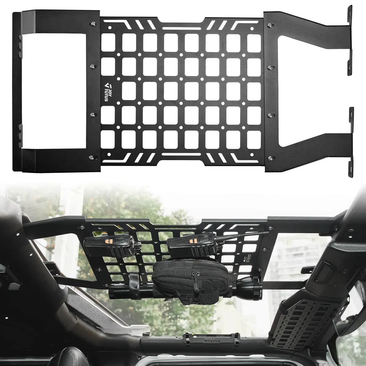 Hard Top Roof Rack Molle Panel Compatible With Wrangler Jl Jlu & Gladiator Jt 2018-2026 1