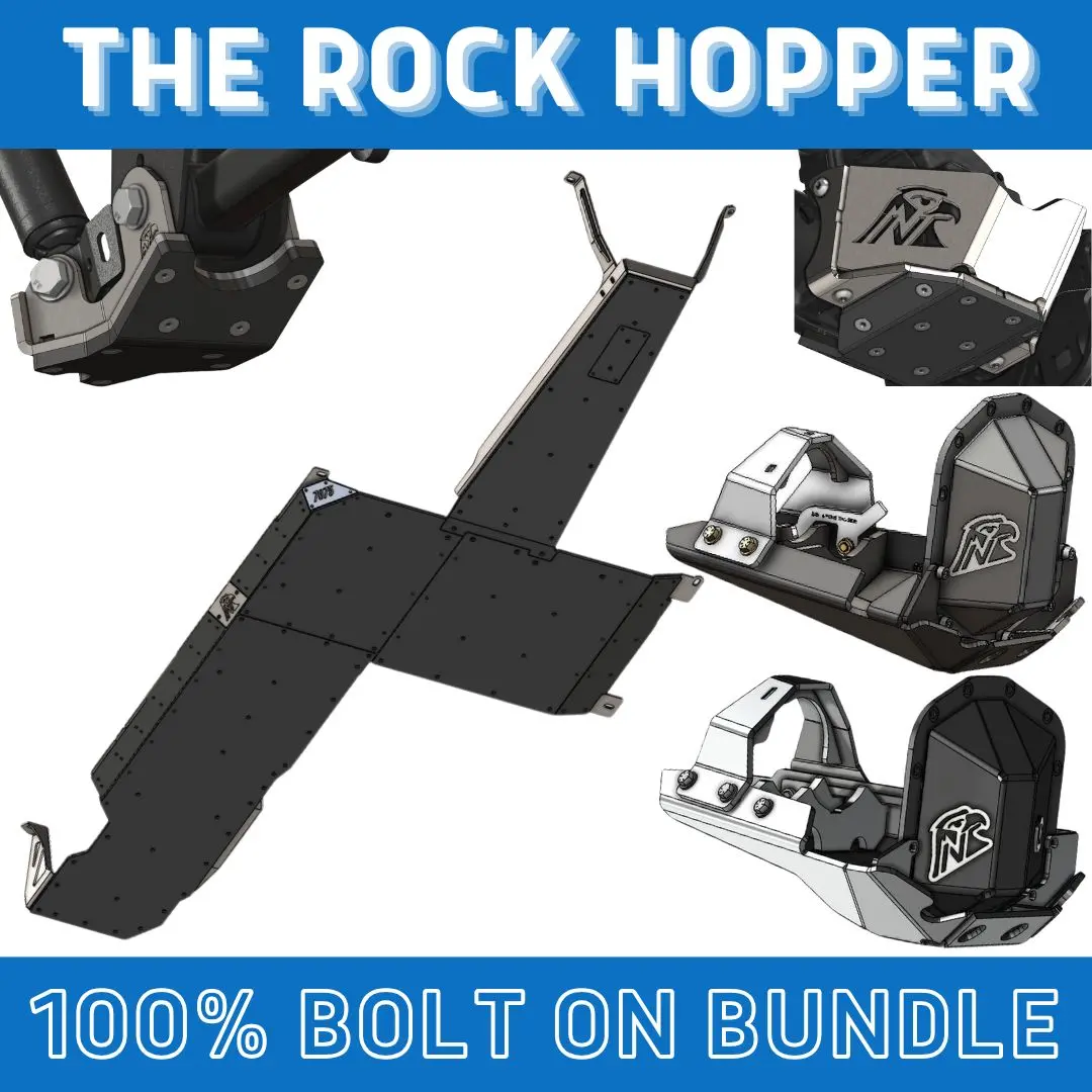 Rock Hopper Bundle: Undercarriage Skid Package (2.0 Turbo Jlu - Bare Metal) 1