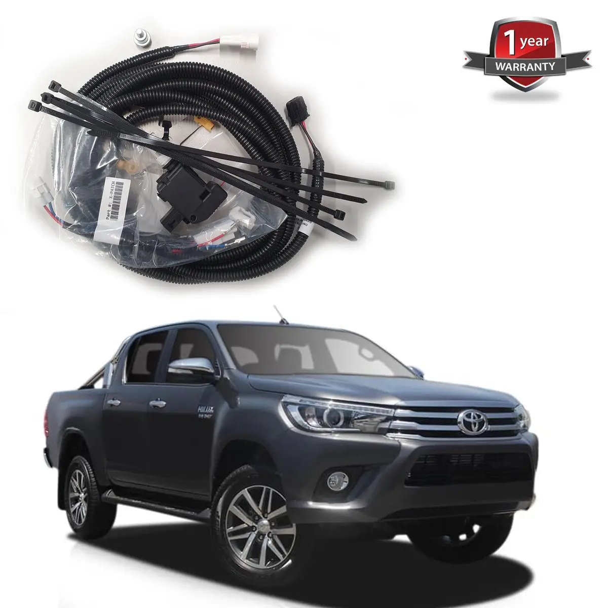 Toyota Hilux Tailgate Central Locking Kit Suit 2015 - 2018 (Without Barrel Lock) 1