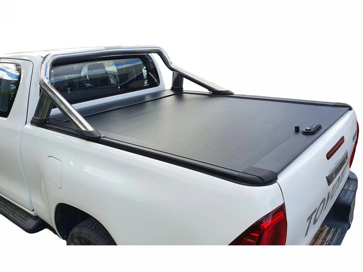 Toyota Hilux Revo Ec 2015-2025 Manual Roller Shutter Cover For Sports Bar Tonneau Hard Lid 1