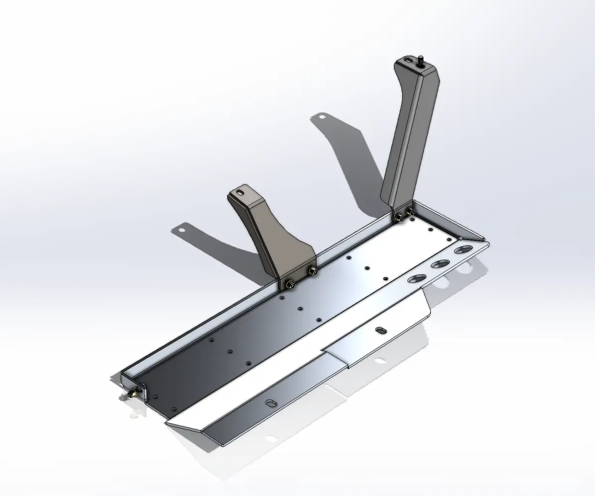 Jlu Mid-Exhaust Mod Skid (Gas Jl 4Dr Modular Skid Add On) 1