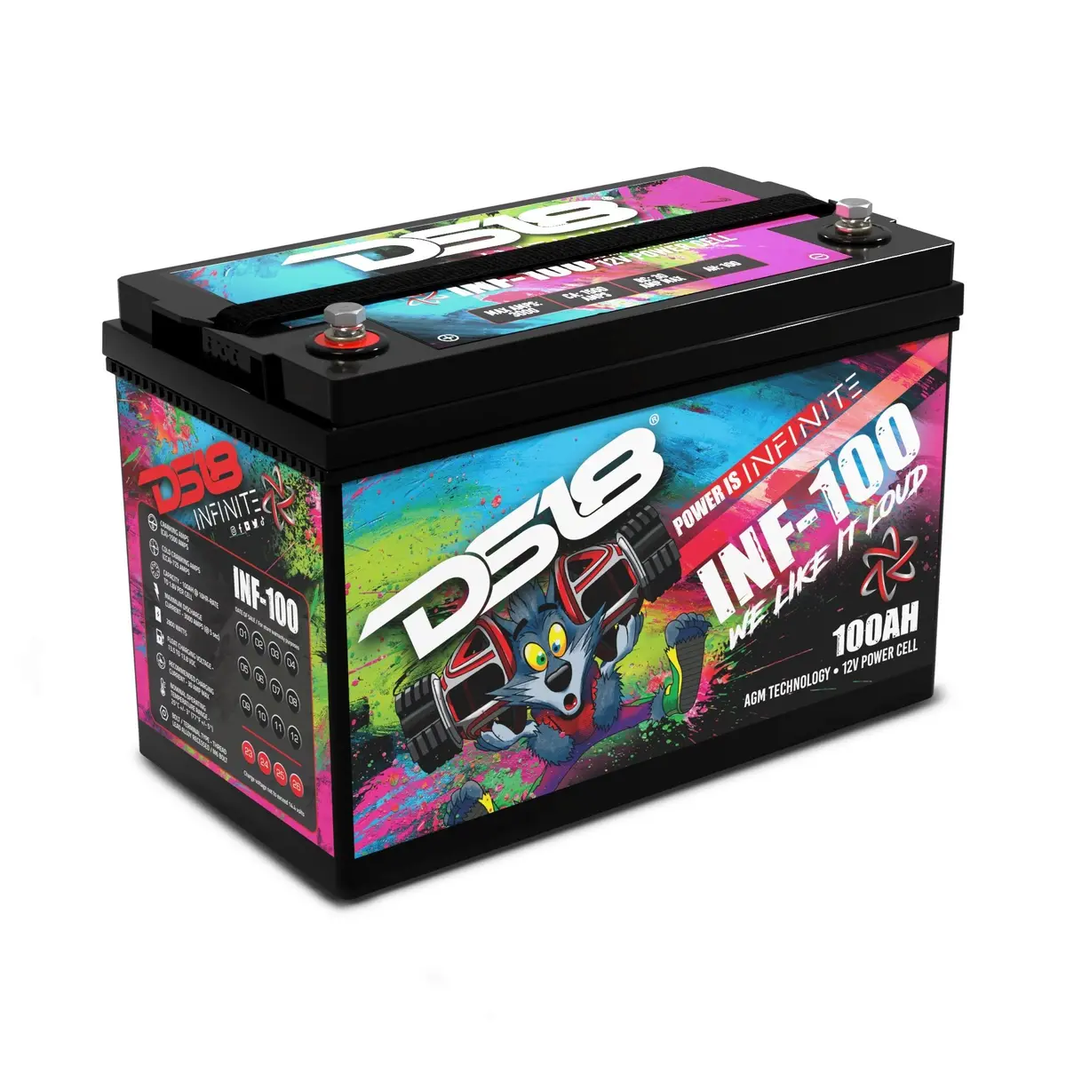 Infinite 100 Ah Agm Power Cell 12 Volt Battery 1