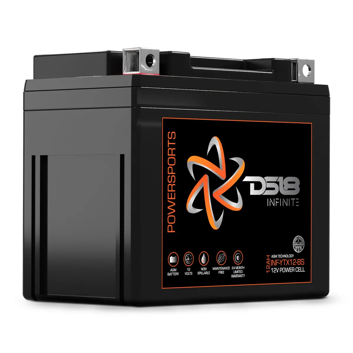 Infinite 450 Watts 12 Ah Agm Power Cell For Power Sports 1