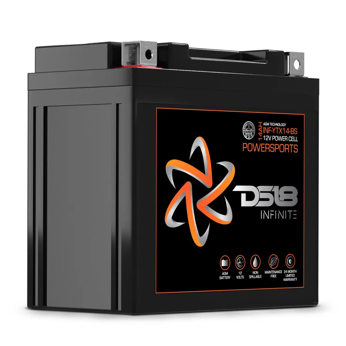 Infinite 500 Watts 14 Ah Agm Power Cell For Power Sports 1