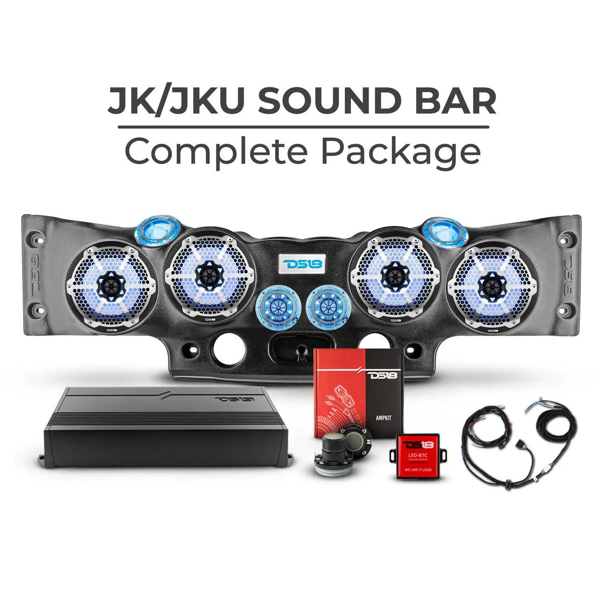 Overhead Soundbar Package For Select 2007-2018 Jeep Wrangler Jk/Jku 1