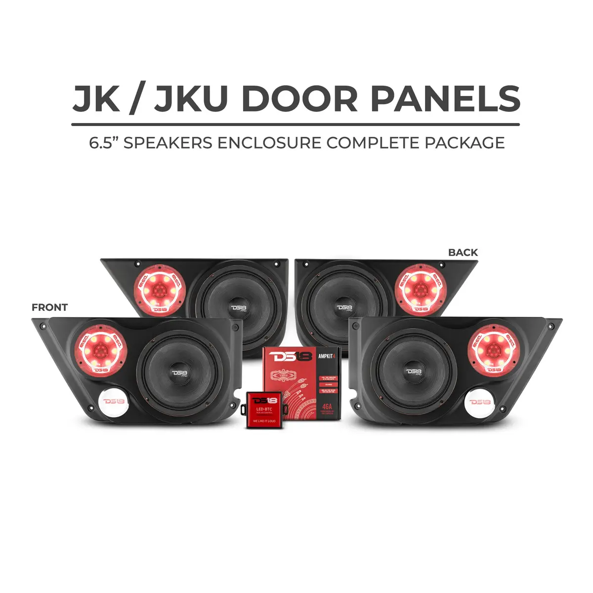 Jk/Jku Front & Back Door Panels Package 1