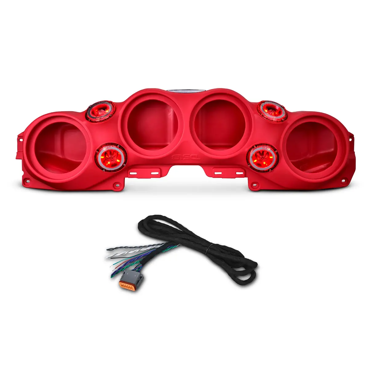 Jeep Jl/Jlu,Jt Overhead Bar System Fits 4 X 8" Speakers (Not Included) And 4 X Tweeters Pro-Tw4l And Harness Included 1