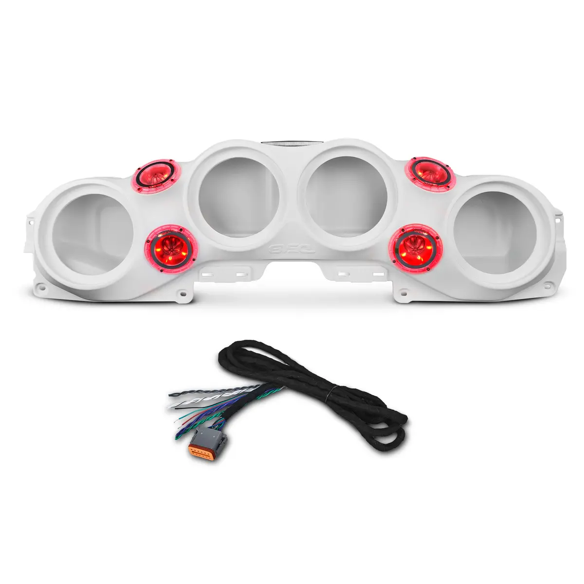 Jeep Jl/Jlu,Jt Overhead Bar System Fits 4 X 8" Speakers (Not Included) And 4 X Tweeters Pro-Tw4l And Harness Included 1