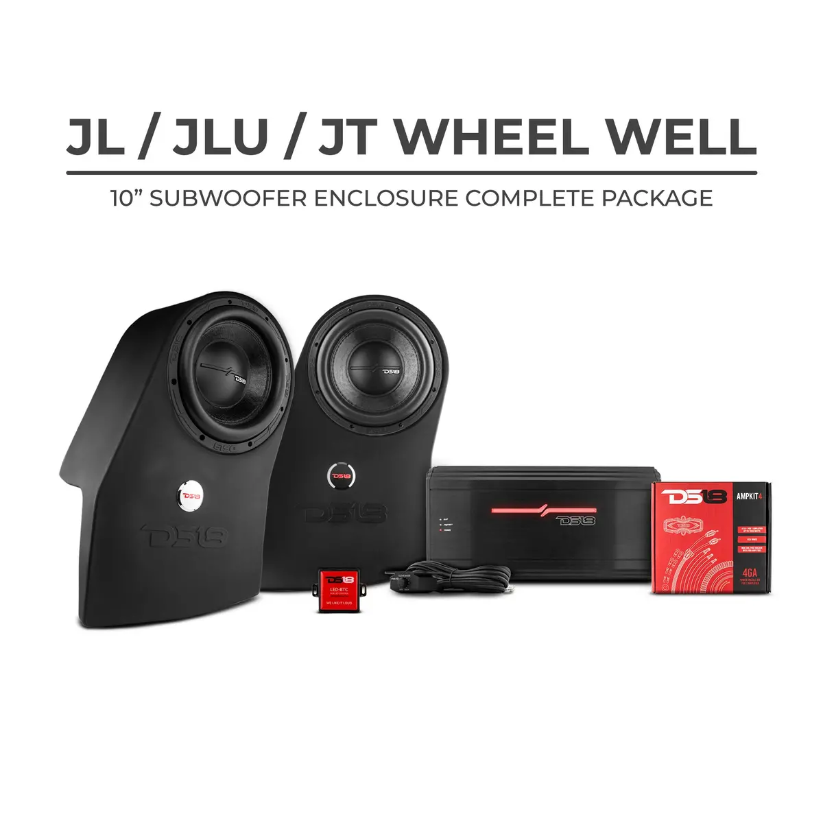 Ds18 Jl/Jlu Exclusive Wheel Well Subwoofer Enclosure Package 1