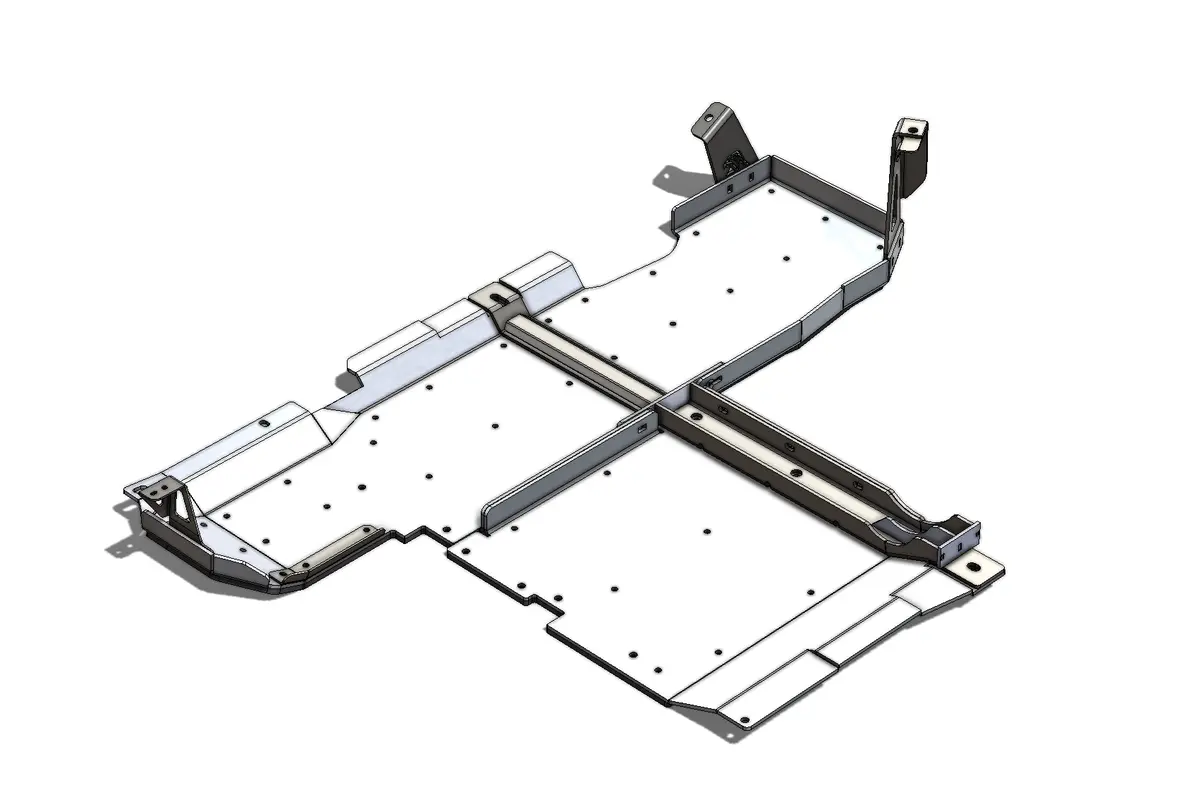 Jl 2 Door Gas Tank/T-Case Mod Skid (Gas 2Dr Modular Skid Kit) 1