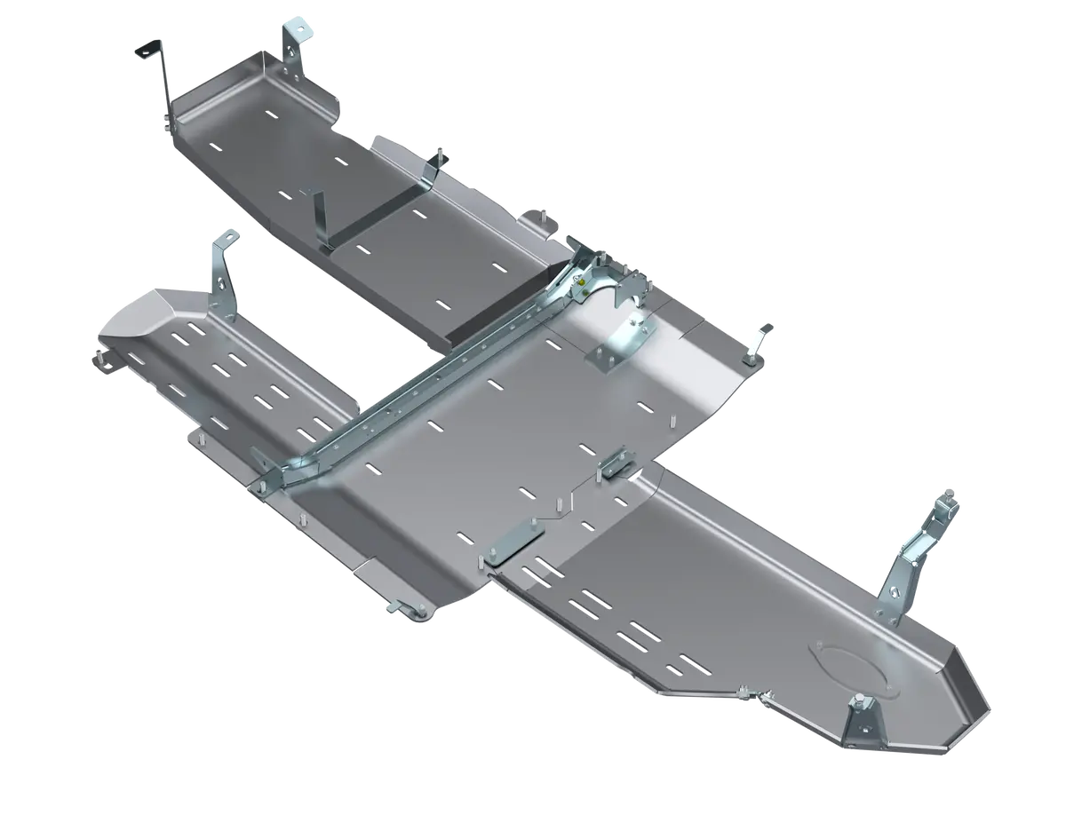 Jlu Full Bellypan With Oil Door -  4 Door 3.0L Diesel Aluminum 1