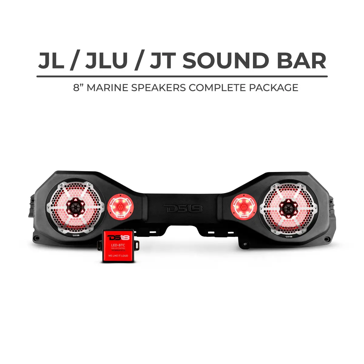 Ds18 Jeep Jl/Jlu/Jt Plug & Play Sound Bar Package 1
