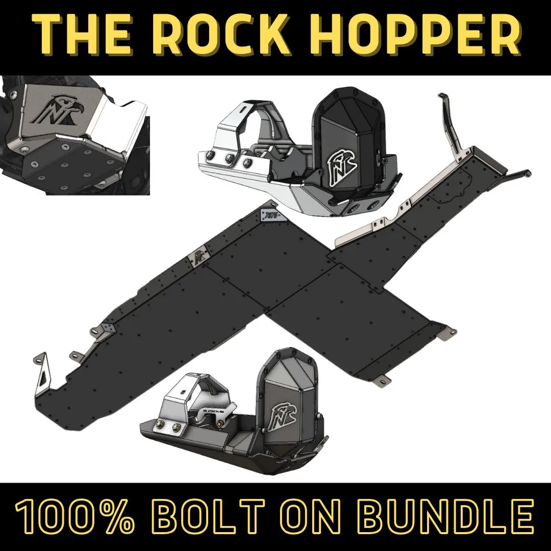 Rock Hopper Bundle: Undercarriage Skid Package (3.6 V6 Jt - Bare Metal) 1