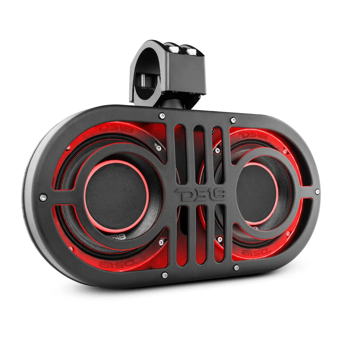 Dual 6.5" Marine And Powersports Pro Roll Cage Sound Bar System With Built In Led Rgb Lights450 Watts Rms ( 2 X Pro-Hy6.4B Included) 1