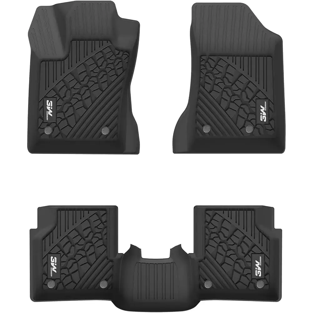 3W Jeep Compass 2017-2026 Custom Floor Mats Thorex™ All-Weather Protection 1