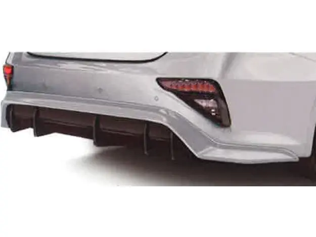 Kia Cerato 2019-2021 Air Design Rear Apron & Diffuser Without Exhaust Cut Out (Sedan) - Two Tone Satin Black 1