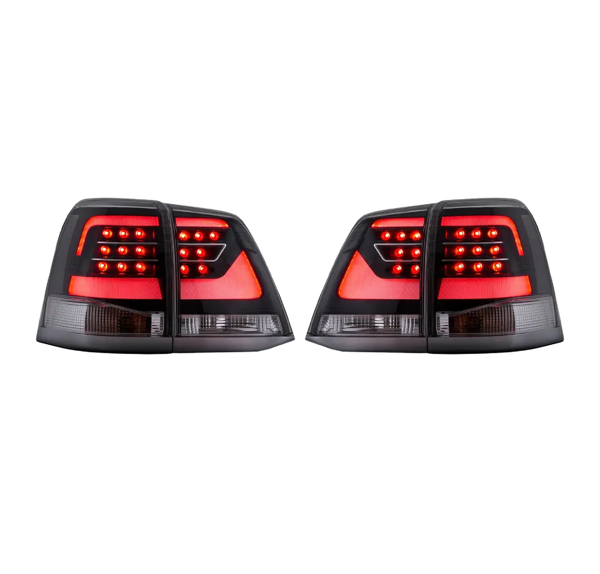 Suitable For Toyota Land Cruiser Led Tail Lights 2007 - 2015 | Blacked Out 1
