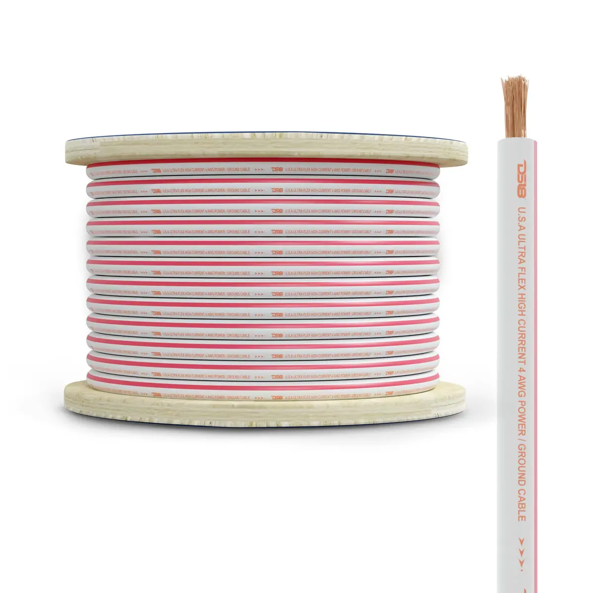 4-Ga Marine Grade Tinned 100% Copper Ofc Power Wire -50 Feet 1