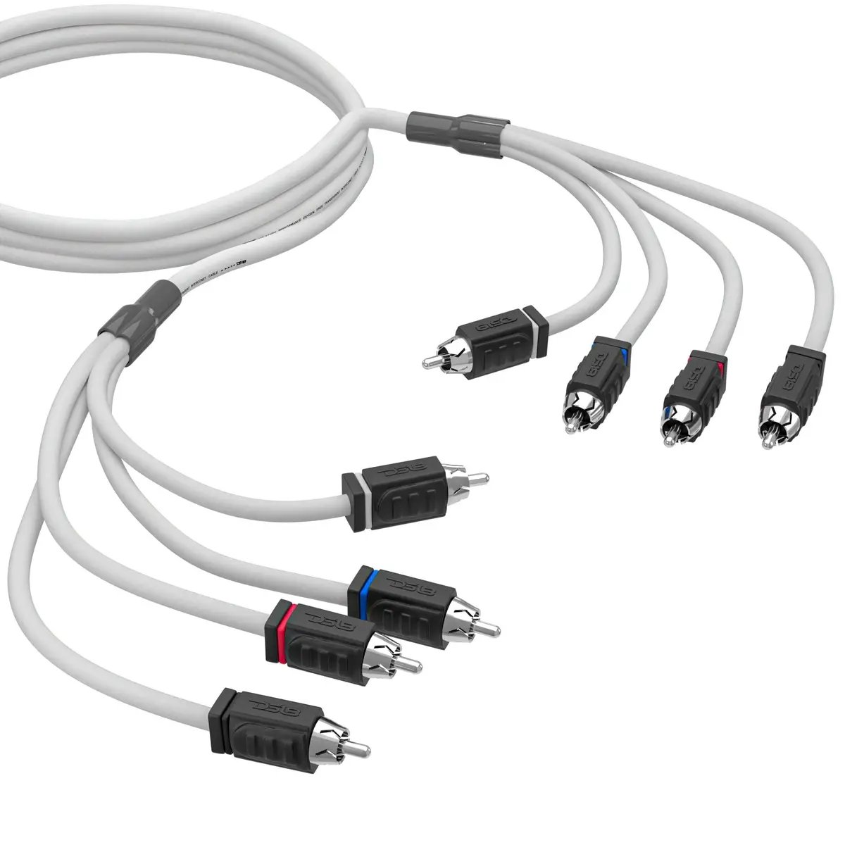 Rca Marine Grade Tinned 100% Copper Ofc 6 Feet / 4 Channel - White 1