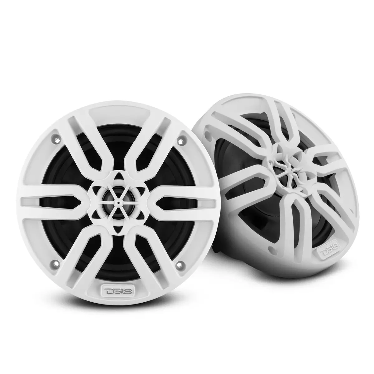 Mp 6.5" 2-Way Coaxial Marine Speaker 60 Watts Rms 4-Ohm -White 1
