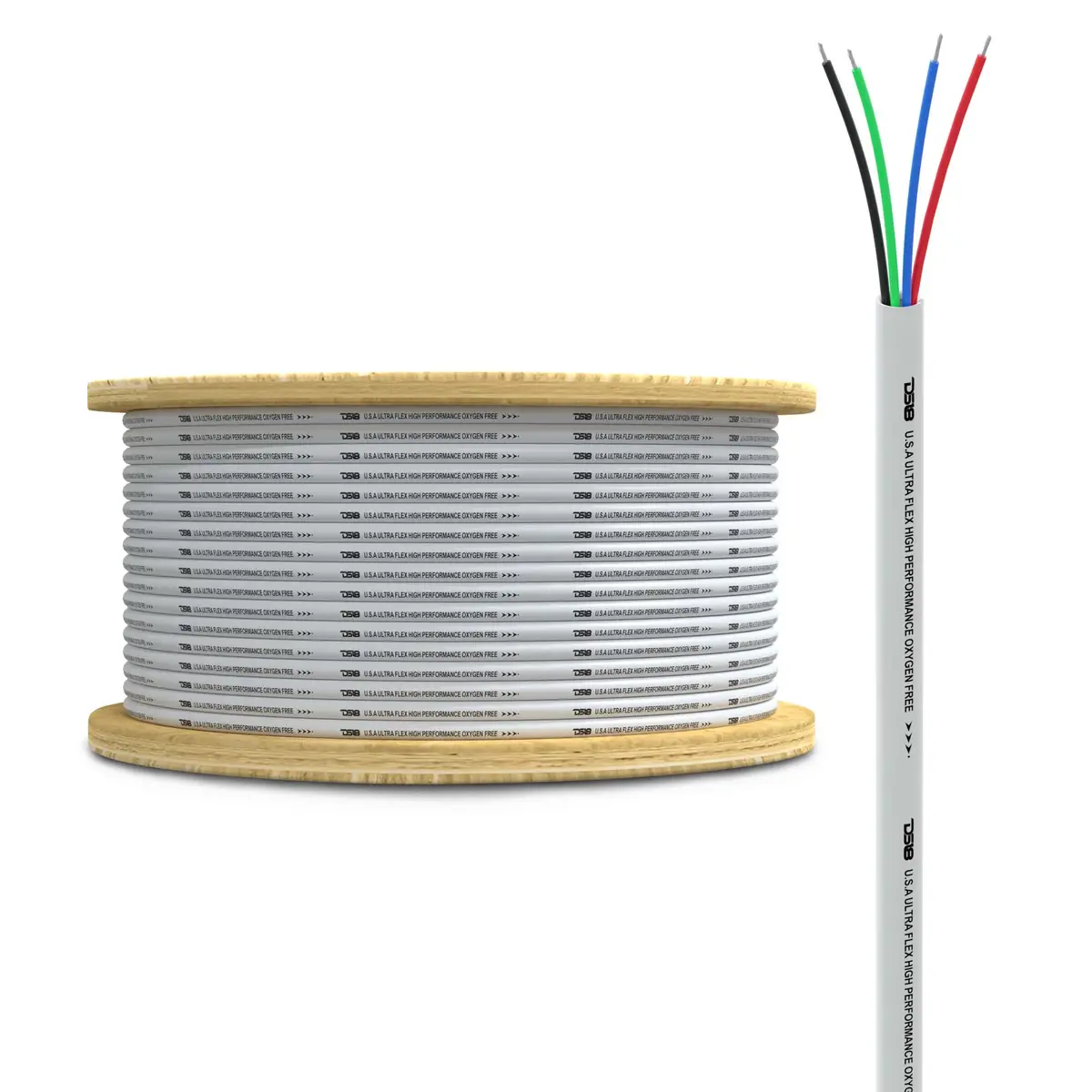 18-Ga Marine Tinned 100% Copper Ofc Led Rgb Wires -100 Feet 1
