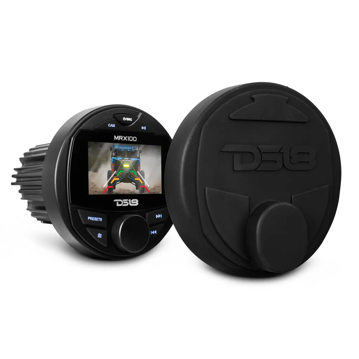 Marine And Powersports Headunit 3" Color Tft Screen , 2 Zones, 4 Volts Output, Bt, Rds 4 X 50 Watts 1