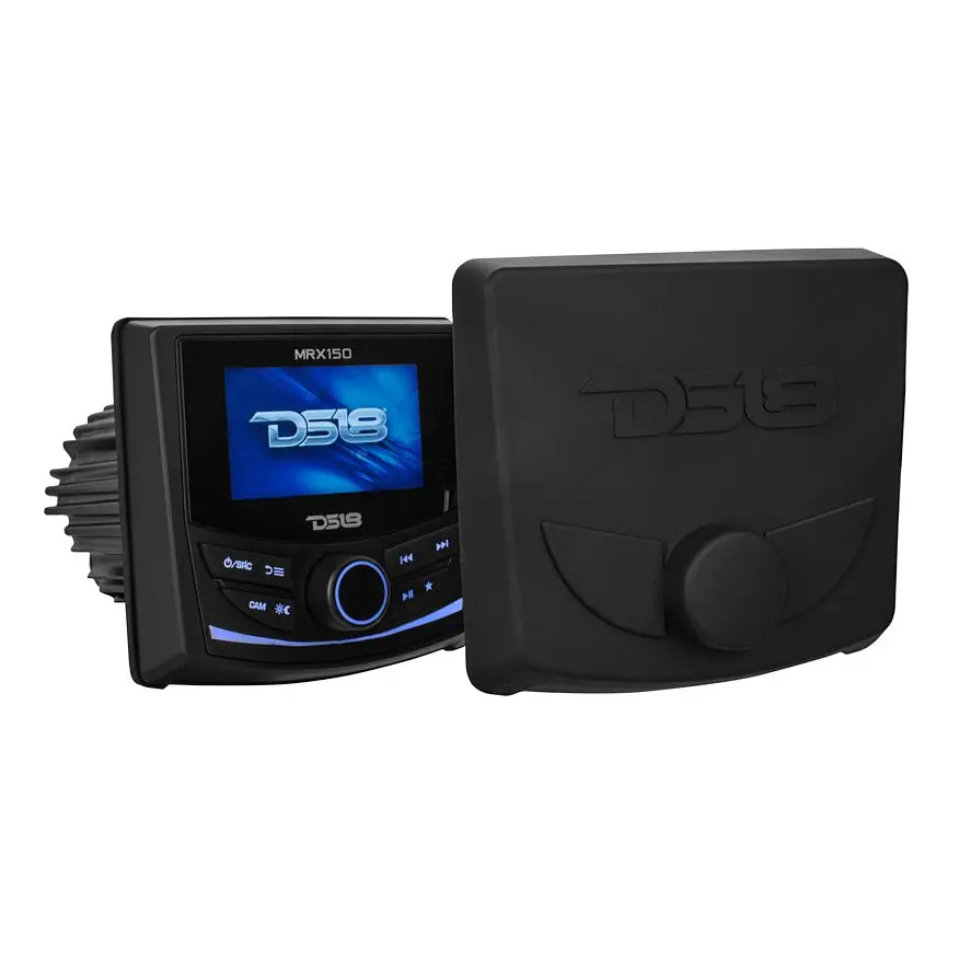 Marine And Powersports Headunit 3" Color Tft Screen , 2 Zones, 4 Volts Output, Bt, Rds 4 X 50 Watts 1