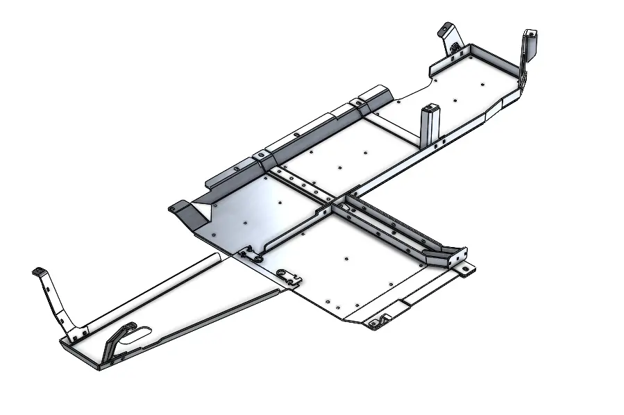 Jlu Aluminum Belly Skids (2.0 Turbo) 1