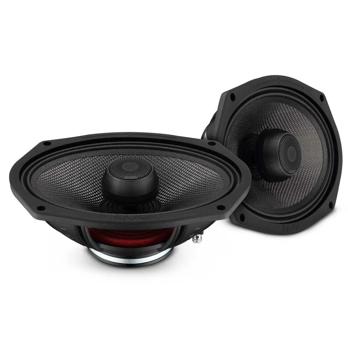 6X9” 2-Way Coaxial Loudspeaker With Water-Resistant Carbon Fiber Cone, 1” Bullet Tweeter, Neodymium Magnet | 300W Rms 4-Ohm 1