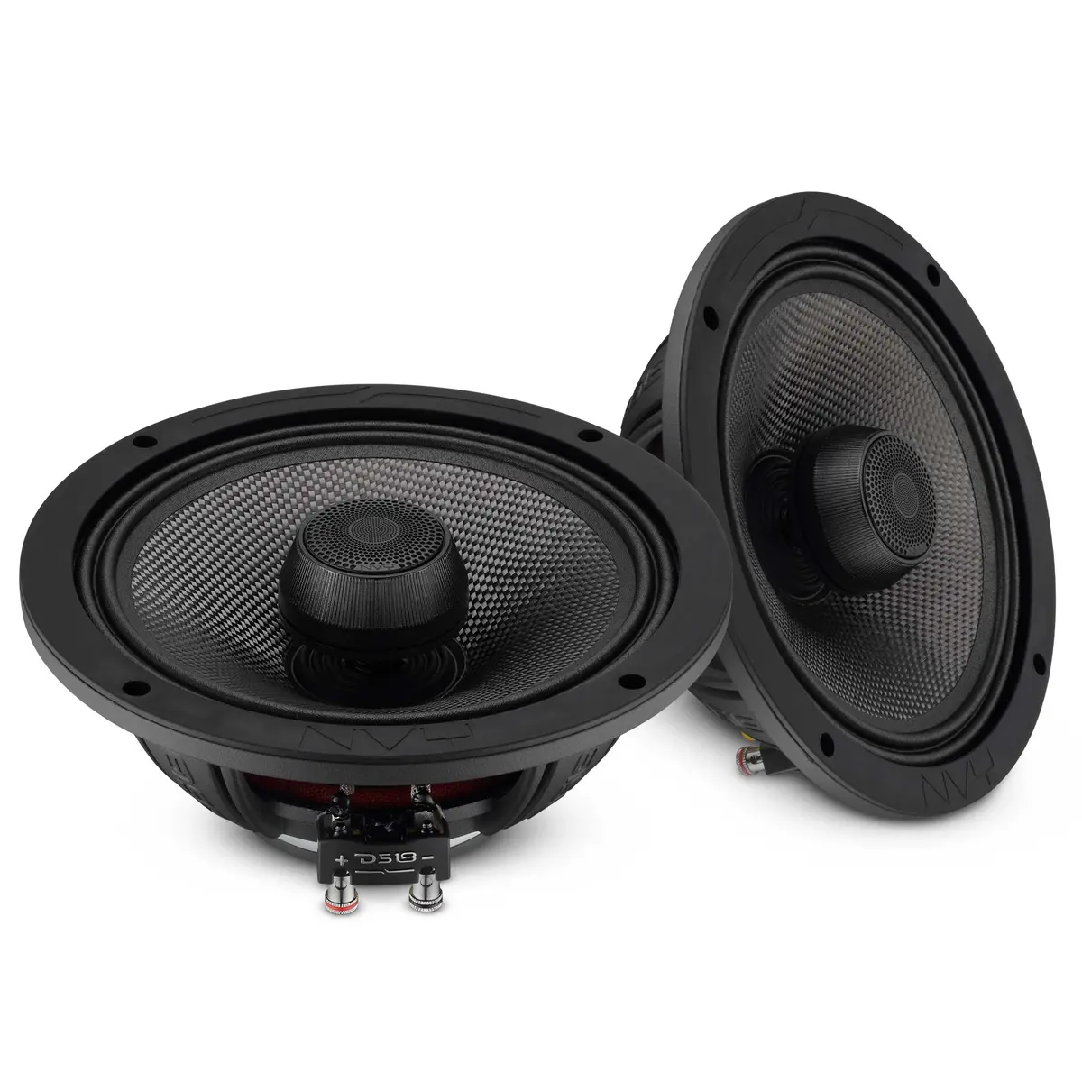 8” 2-Way Coaxial Loudspeaker With Water-Resistant Carbon Fiber Cone, 1” Bullet Tweeter, Neodymium Magnet | 300W Rms 4-Ohm 1