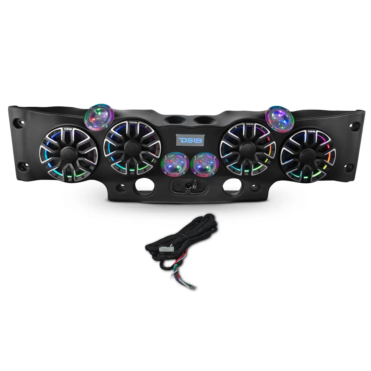 Jeep Jk/Jku Loaded Sound Bar - 4X 8” Nvy-M8 Speakers, 4X Digital Bullet Tweeters, 2X Pro-Drnsc Drivers & Led Lighting 1