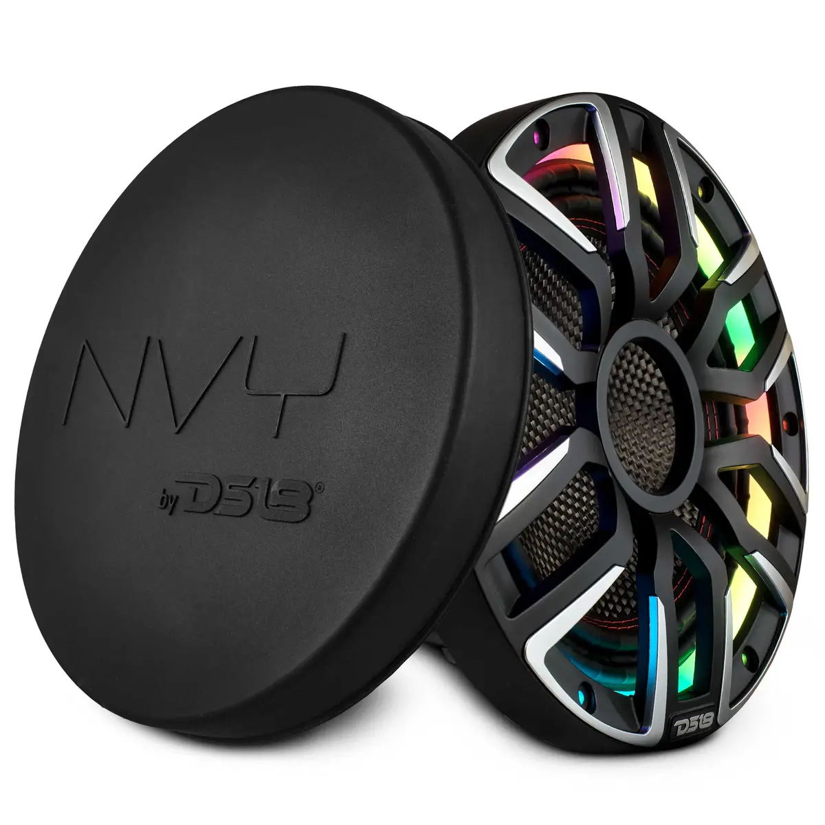 10” Neodymium Marine & Powersports Subwoofer With Carbon Fiber Cone | 600W Rms 4-Ohm 1