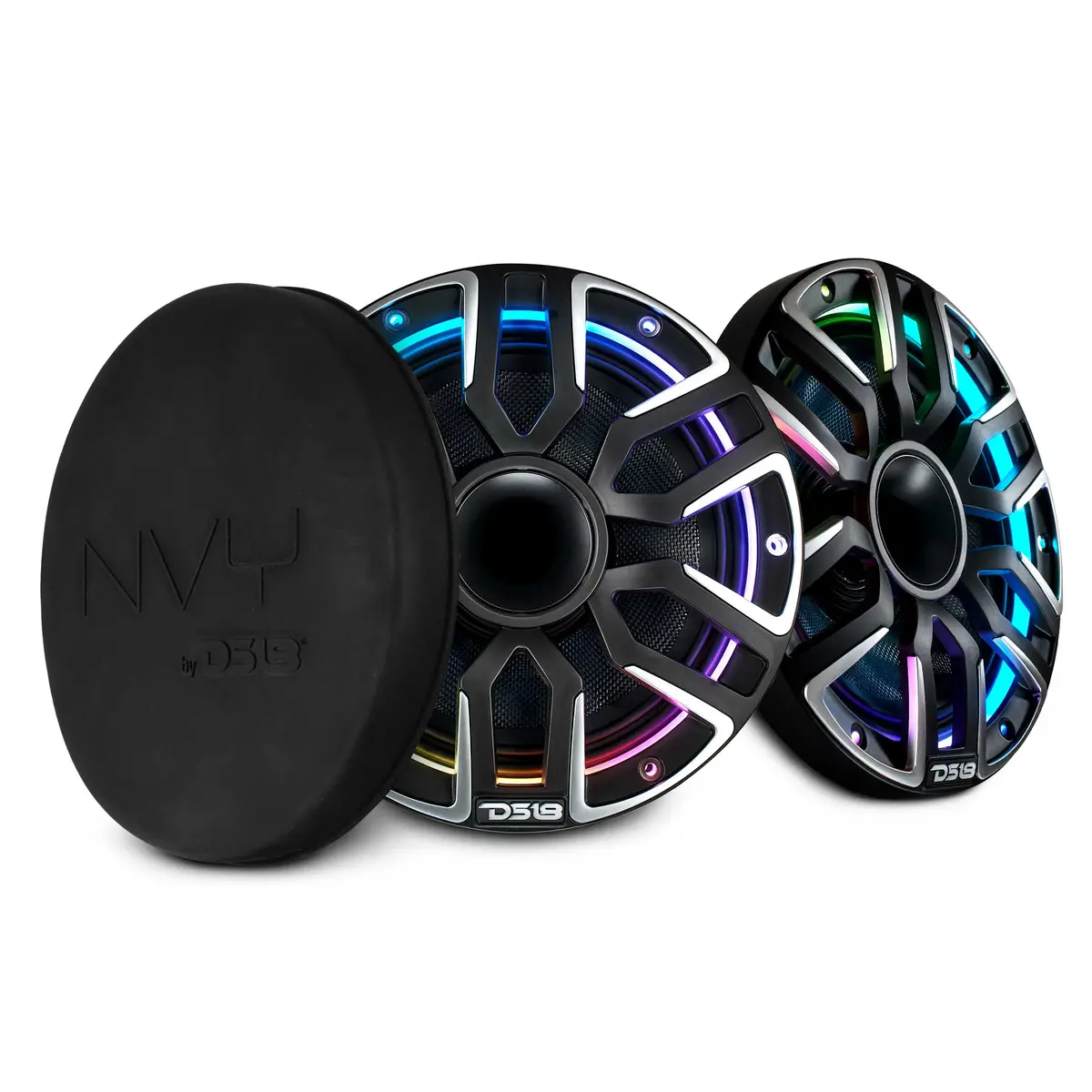 8" Marine Grade Hybrid Coaxial Speaker With Neodymium Magnet, Kevlar Cone, And Compression Driver | 200W Rms 4-Ohm 1