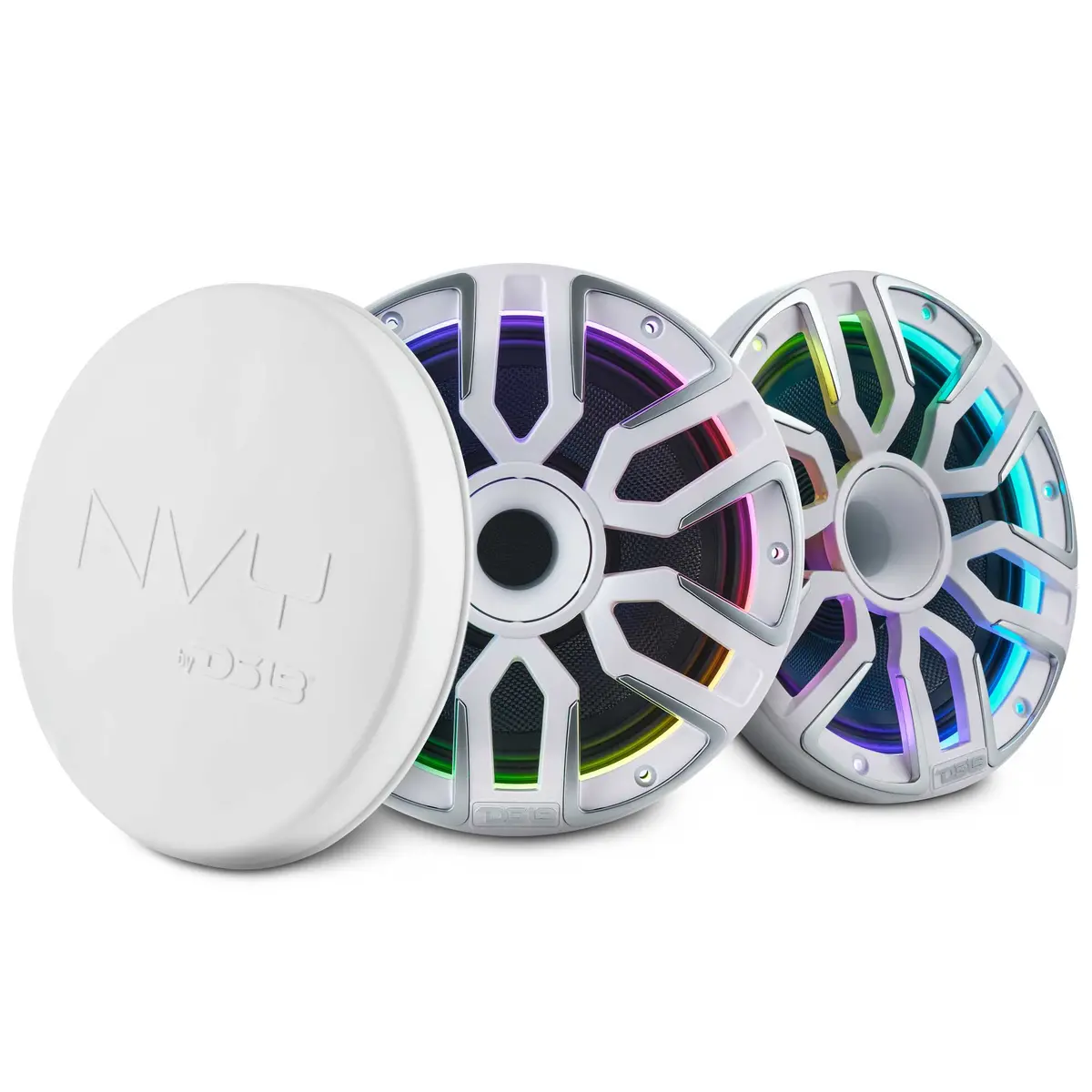 8" Marine Grade Hybrid Coaxial Speaker With Neodymium Magnet, Kevlar Cone, And Compression Driver | 200W Rms 4-Ohm 1