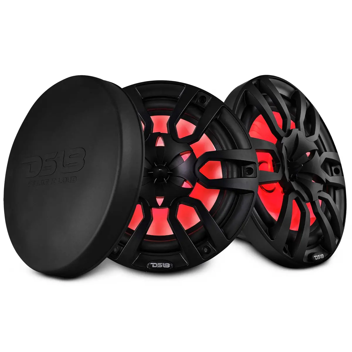 Nxl 10" 2-Way Coaxial Marine Speaker With Led Rgb Lights | 200W Rms 4-Ohm 1