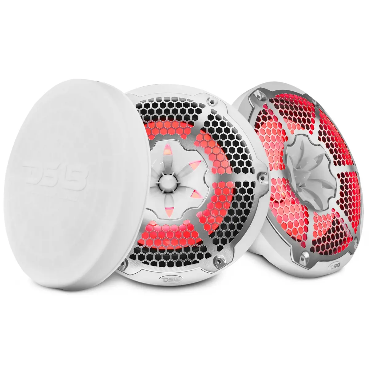Nxl 10" 2-Way Coaxial Marine Speaker With Rgb Led Lights 200 Watts Rms 4-Ohm 1