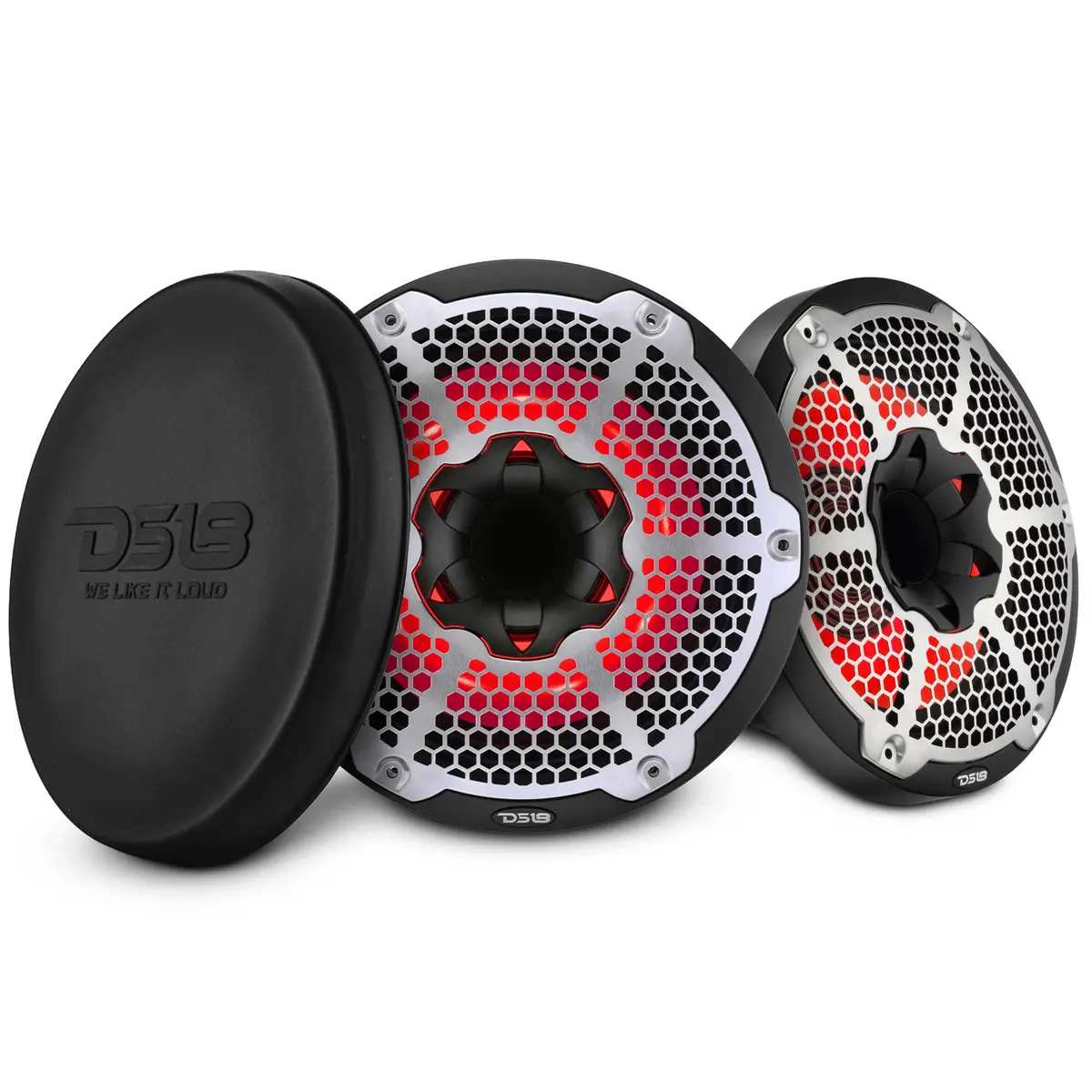 10” Marine 2-Way Hybrid Speaker With Rgb Led, Compression Driver And Neodymium Magnet | 450W Rms 4-Ohm 1