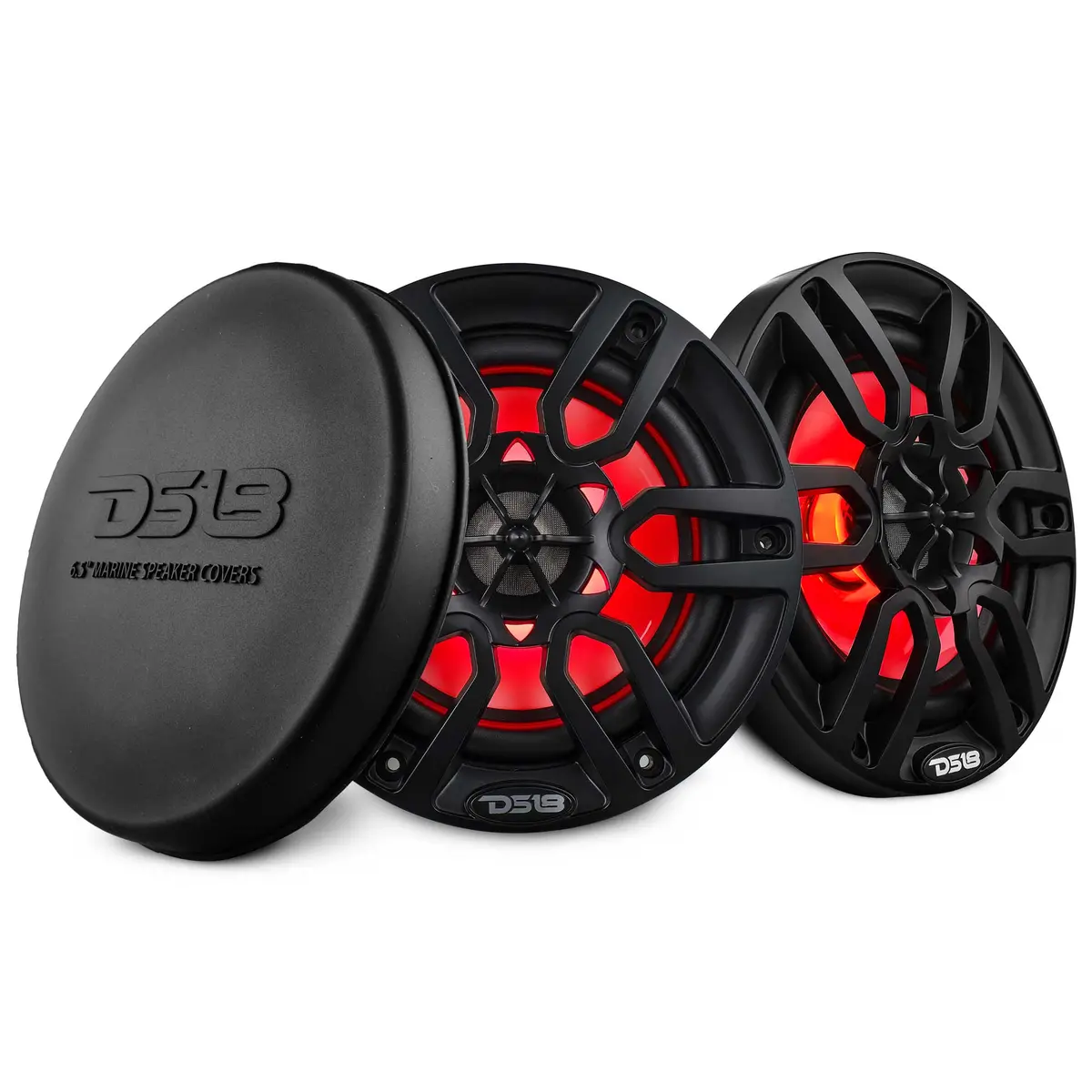Nxl 6.5" 2-Way Coaxial Marine Speaker With Led Rgb Lights | 100W Rms 4-Ohm 1