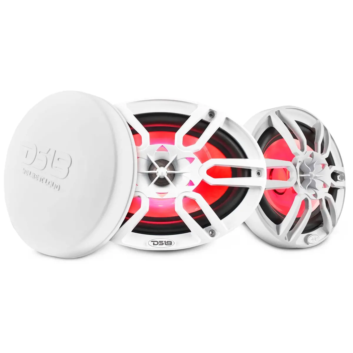 Nxl 6X9" 2-Way Coaxial Marine Speaker With Led Rgb Lights | 125W Rms 4-Ohm 1
