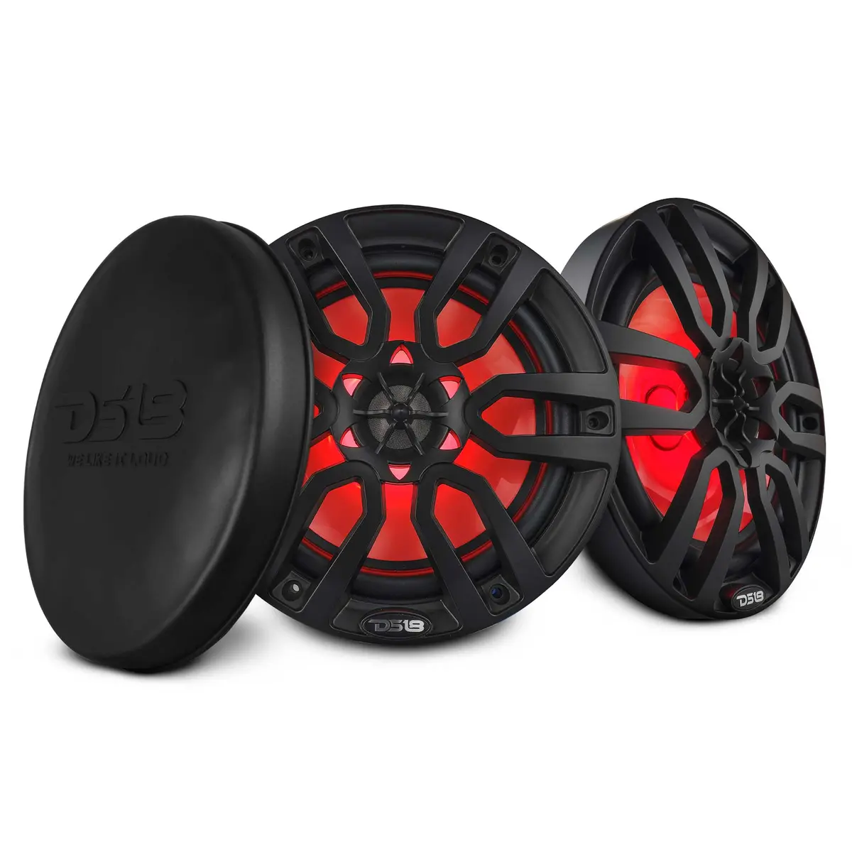 Nxl 8" 2-Way Coaxial Marine Speaker With Led Rgb Lights | 125W Rms 4-Ohm 1