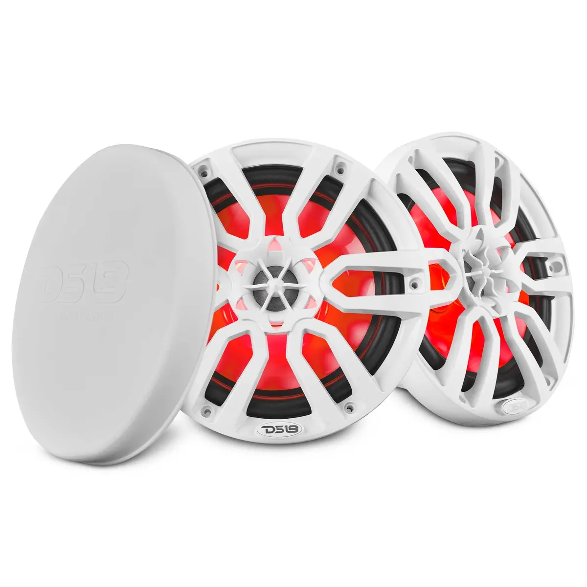 Nxl 8" 2-Way Coaxial Marine Speaker With Led Rgb Lights | 125W Rms 4-Ohm 1