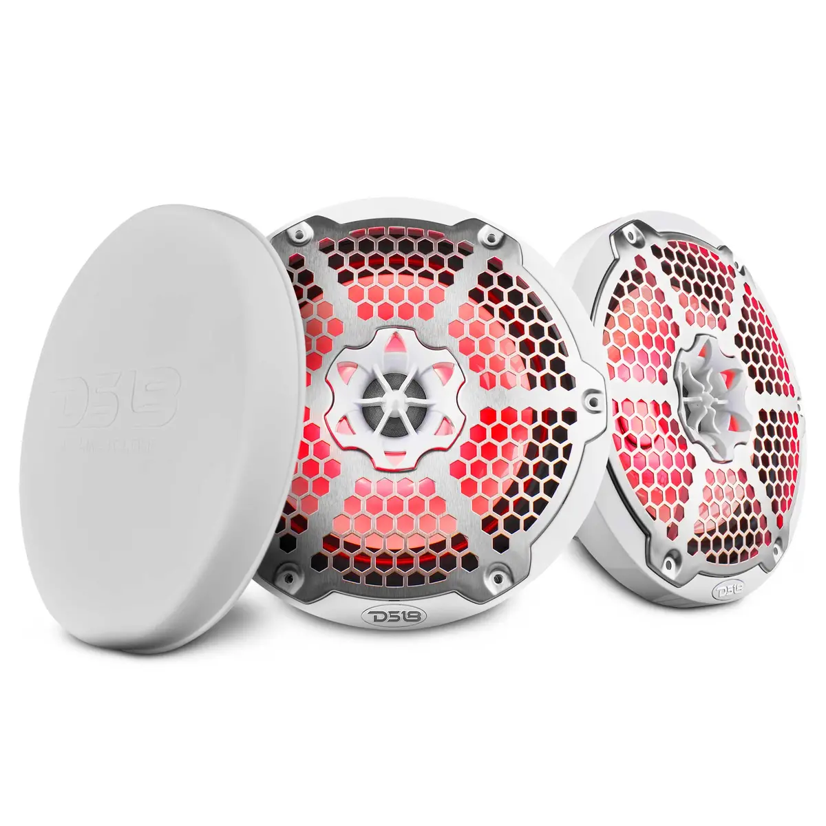 Nxl 8" 2-Way Coaxial Marine Speaker With Led Rgb Lights 125 Watts Rms 4-Ohm 1
