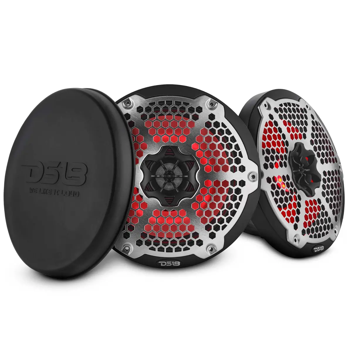 8” Marine 2-Way Hybrid Speaker With Rgb Led, Compression Driver And Neodymium Magnet | 350W Rms 4-Ohm 1