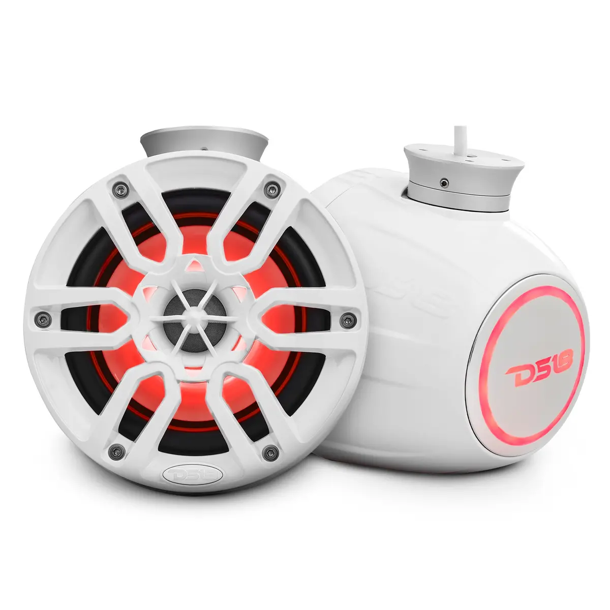 Nxl 6.5" Pod 300W Speaker With Integrated Rgb Led Lights (Pair) - Perfect For Jet Skis 1
