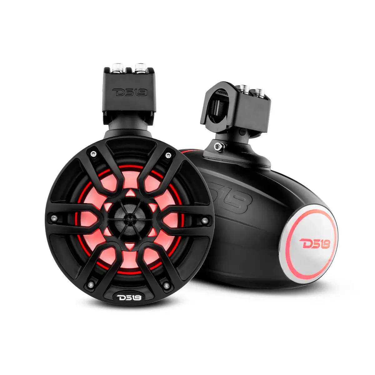 Nxl 6.5" Marine And Powersports Towers Led Rgb Lights 100 Watts Rms - Black 1