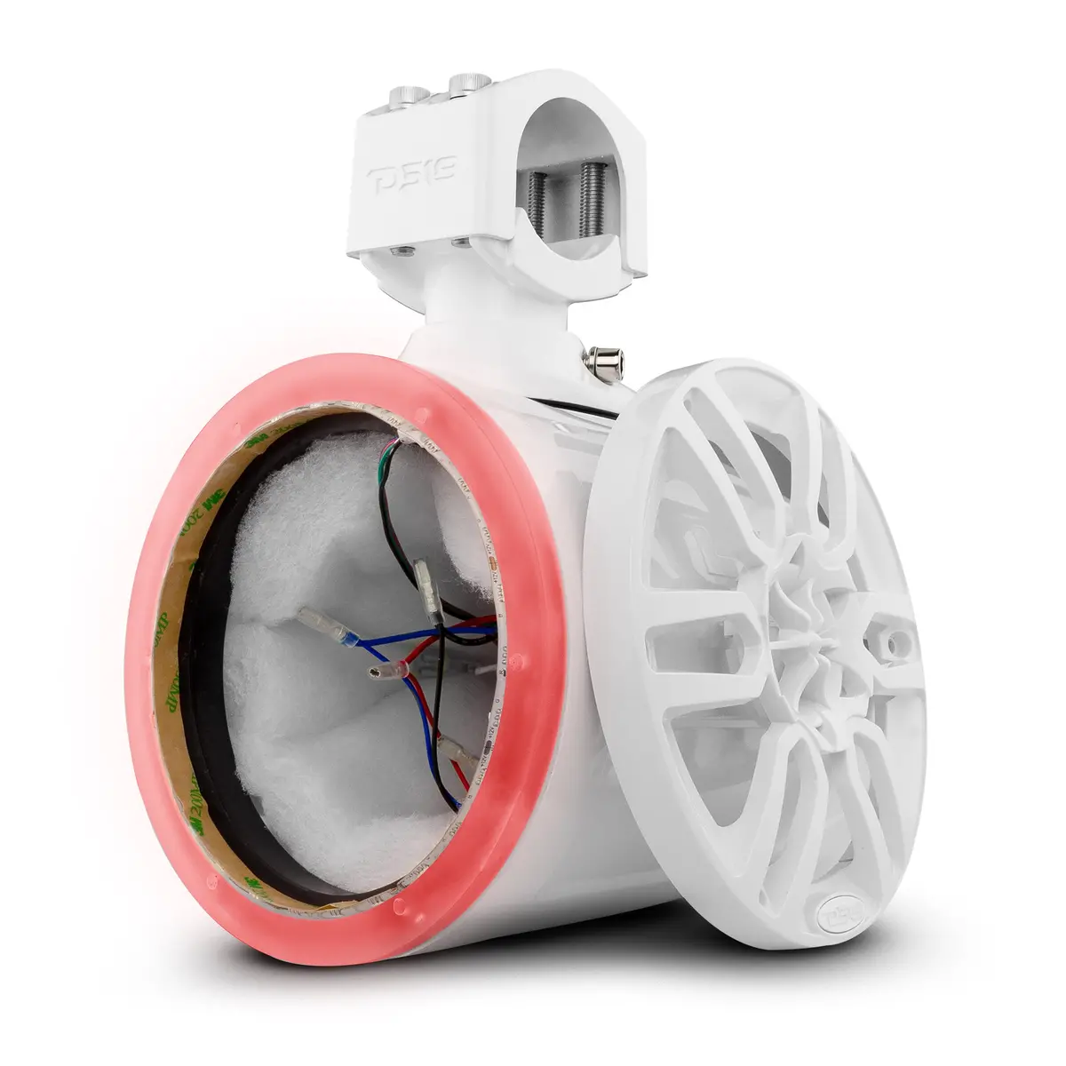 Nxl 6.5" Marine And Powersports Empty Tower Led Rgb Lights -White 1