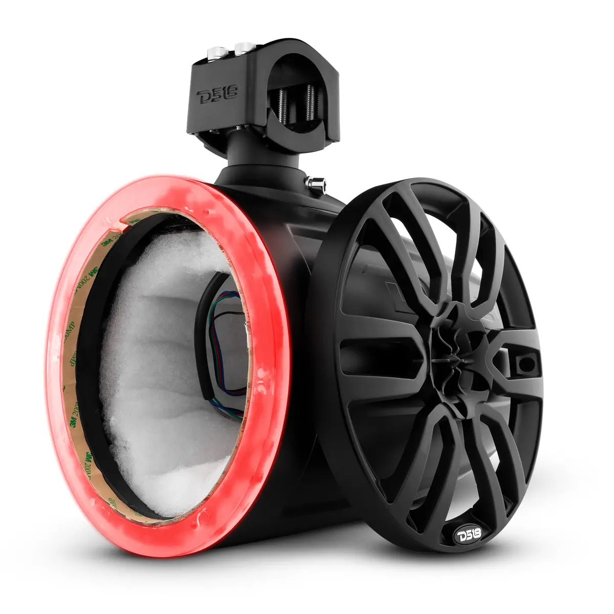 Nxl 8" Marine And Powersports Empty Tower Led Rgb Lights -Black 1