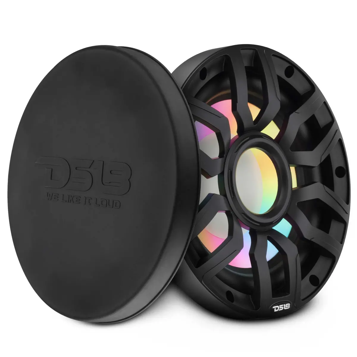 10” Marine Subwoofer With Hybrid Magnet Motor, Removable Grille And Digital Led Lights - 500W Rms 4-Ohm 1