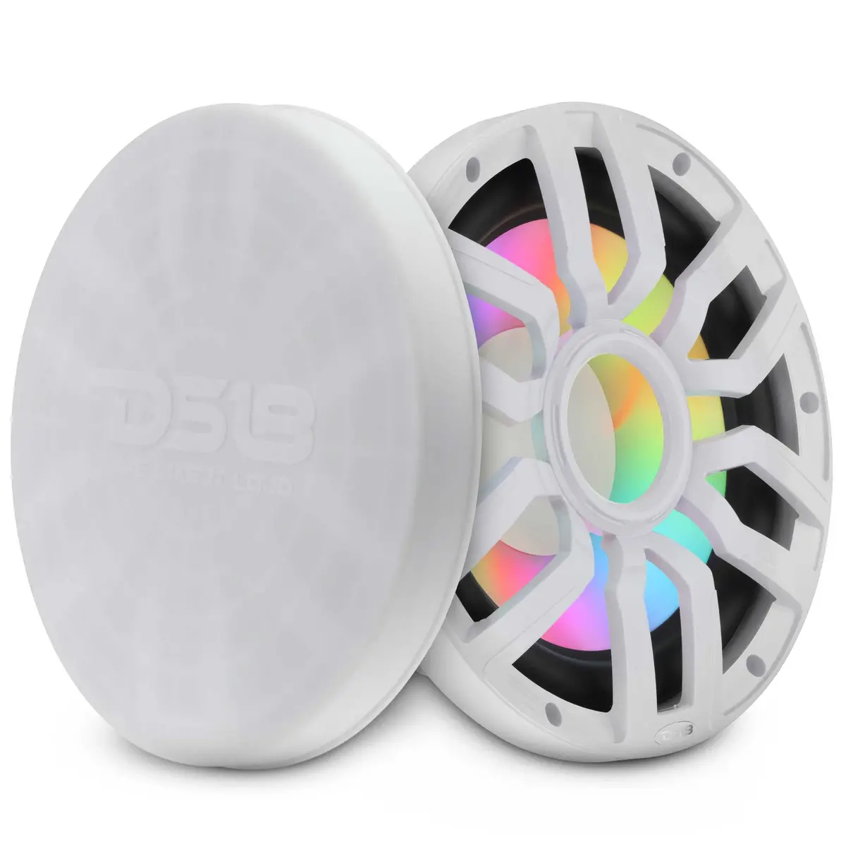 10” Marine Subwoofer With Hybrid Magnet Motor, Removable Grille And Digital Led Lights - 500W Rms 4-Ohm 1